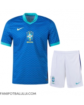 Brazilia Echipament de Fotbal Replică Copa America 2024 Copii Deplasare (+ Șorturi)